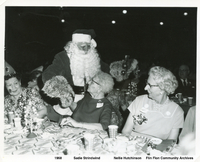 Santa With Sadie Strindwind & Nellie Hutchinson 1968