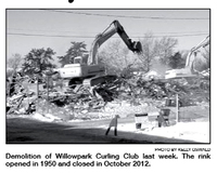  Demolition of the Willowpark Curling Club