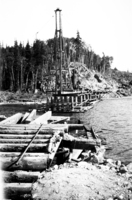 Building Bridge on the Flin Flon Line 1928