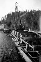 Building Bridge on the Flin Flon Line 1928