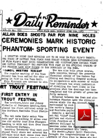 Golf Club Newspaper Articles