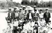 Boys sports team with their awards