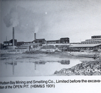 View of the Plant from the West 1931 before the lake was pumped out
