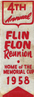 Fourth Annual Flin Flon Reunion Ribbon 1958