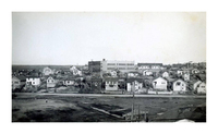 New Hapnot High School and Old Hapnot three room school 