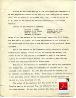 1931 Minutes of the Commission Responsible for the Town Planning Scheme