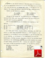  January to June 1932 Minutes of Committee