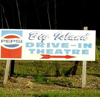 Big Island Drive in Theatre Sign