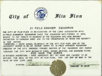 Freedom of the City 21st Field Engineer Squadron