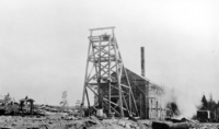 Mandy Shaft house and head frame, 
