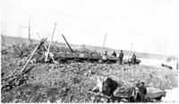 1917 Ore dump with copper sulfide from the Mandy Mine 