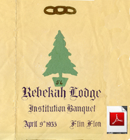 Inauguration of the Flin Flon Rebekah Lodge No. 56