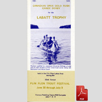1973 Gold Rush Canoe Derby brochure