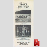1976 Trout Festival brochure