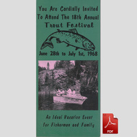 1968 Trout Festival brochure