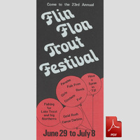 1973 Trout Festival brochure