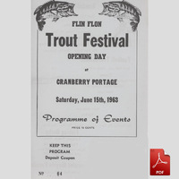 1963 Trout Festival brochure
