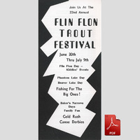 1972 Trout Festival brochure