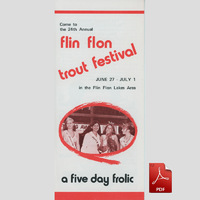 1974 Trout Festival brochure