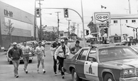 Runners on Main Street Accompanied by RCMP