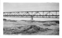 Nelson River, Kettle rapids bridge Hudson Bay Railway C - 1929