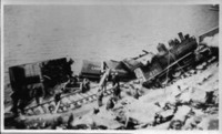 Wreck of 415 on Schist Lake