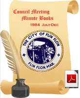 Council Meeting Minutes 1984 July - December
