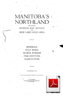  Report of J A. Campbell Comissioner of Northern Manitoba - 1918