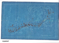 Map of right of way for Island Falls Transmission Line