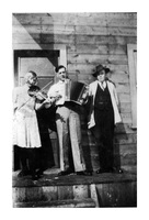 Woman Playing Violin, Man Playing Accordion, Flin Flon C 1932