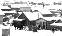 Water was delivered to houses by "watermen" in Flin Flon 1930