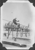 Buiding a Bridge Over Ross Lake 1930