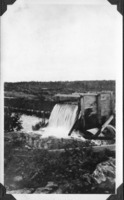 Where the woodstave pipeline empties into the reservoir 1930