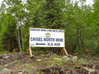  Snow Lake view of Chisel Lake North mine sign 