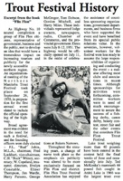 Trout Festival History