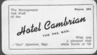 Cambrian Hotel The Pas