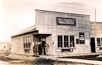 Bill Hughe's store corner of Main and First 
