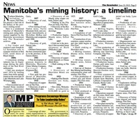 2012 Article on the development of mines in Manitoba