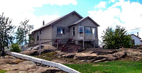 House with sewer boxes