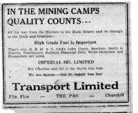 Norhtern Mail C 1930 Transport Ltd Add for Imperial Oil