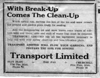 Transport Ltd. 1930 Northern Mail Spring Cleanup Add