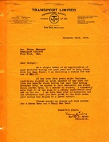 1934 Christmas Bonus Letter