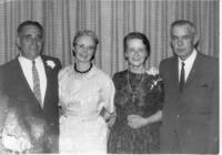 L-R George W. Evans Harvey Webber President Transport Ltd. C 1960