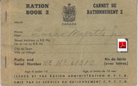 Wartime Canning Sugar Ration Book 