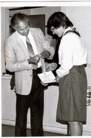  Mayor Nazir Ahmad Awarding Girl Guide Badge to Casmera Sulitz