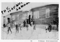 The Original Three Room Hapnot School on Hiawatha Street 1934