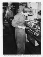 Madelene Keks Working at HBM&S as an Electric Motor Winder C 1942