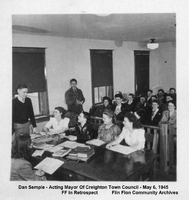 Don Semple - Acting Mayor of Town council -Youth Week May 6 1945