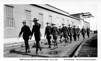 R.C.M.P. Arriving in flin Flon During The Strike - July 3rd 1934