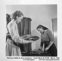 Florence Hattie & Jean Jamieson - Youth Week At CFAR - May 5 1945